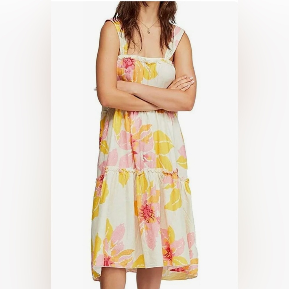 Women's Free People Moonshine - Ivory Combo Floral Dress